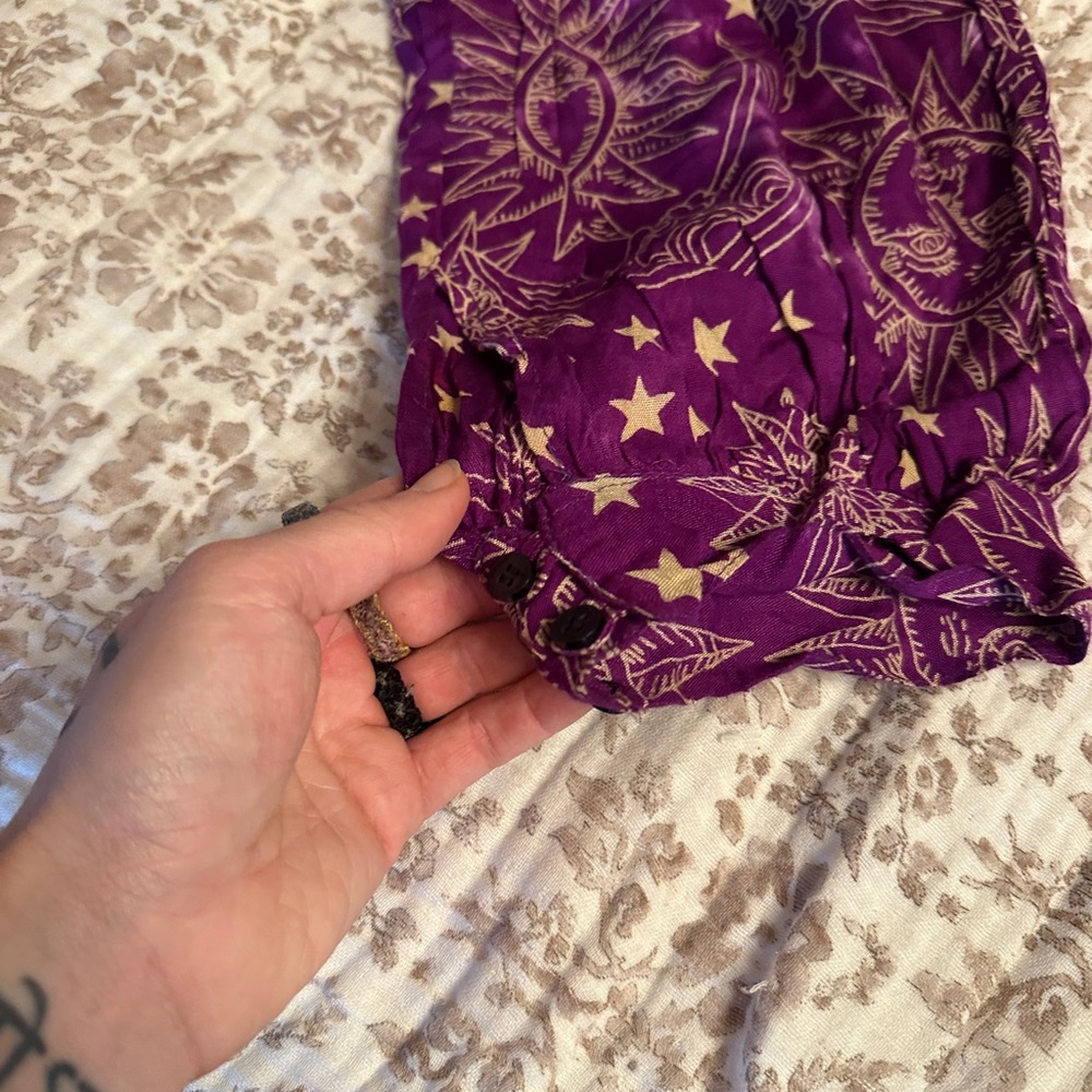 Purple Star Patterned Pants - image 8